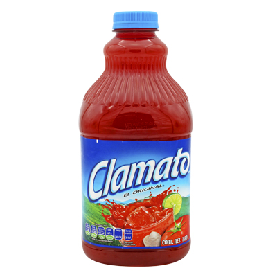 JUGO DE TOMATE Y ALMEJA CLAMATO 1.89 L PIEZA
