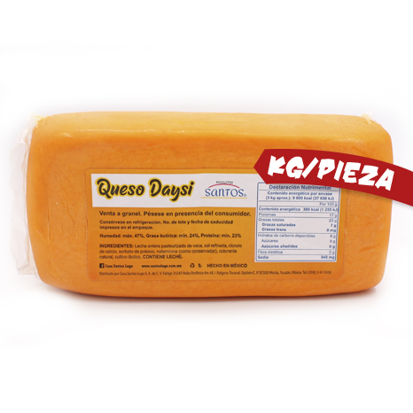 QUESO DAYSI BARRA SANTOS KG PZA