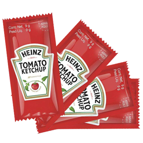 SALSA CATSUP PORCIONES HEINZ 220 PIEZAS 9 GR