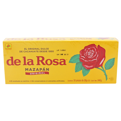 MAZAPAN DE LA ROSA 30 PIEZAS 28 G