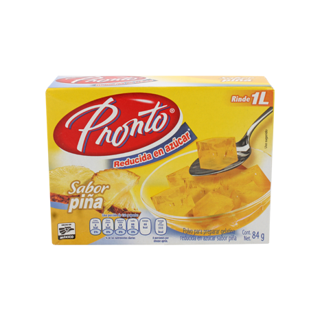 GELATINA PIÑA PRONTO 84 G PIEZA