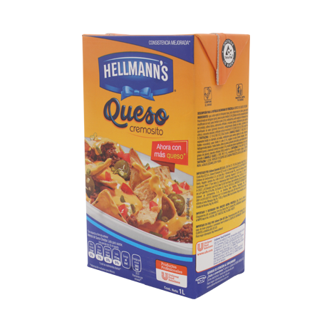 ADEREZO DE QUESO CHEDAR HELLMANS 1 K PIEZA