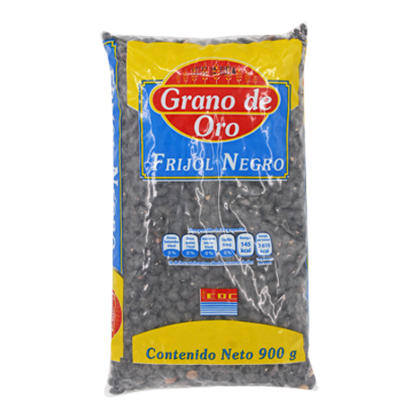 FRIJOL NEGRO GRANO DE ORO BOLSA DE 900 G